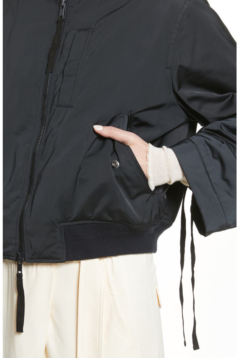 Parachute Bomber Jacket, Alternate, color, BLACK