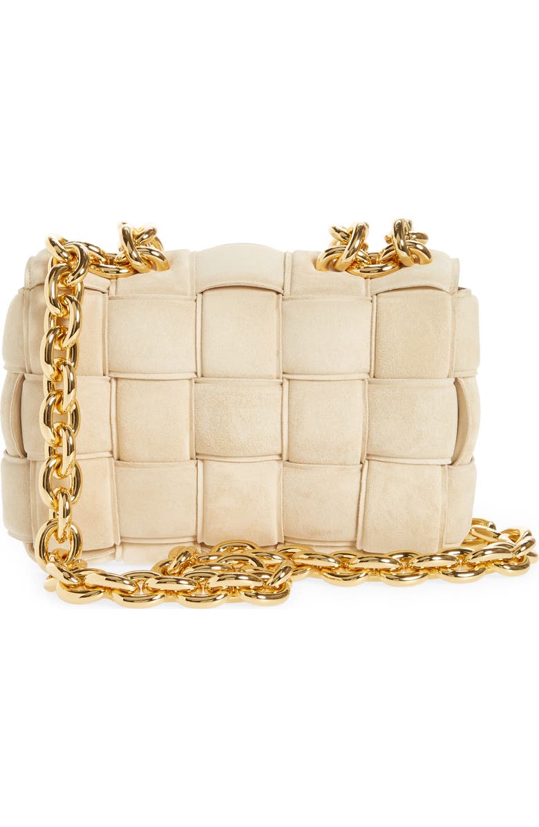 Bottega Veneta Chain Cassette Suede Crossbody Bag, Alternate, color,