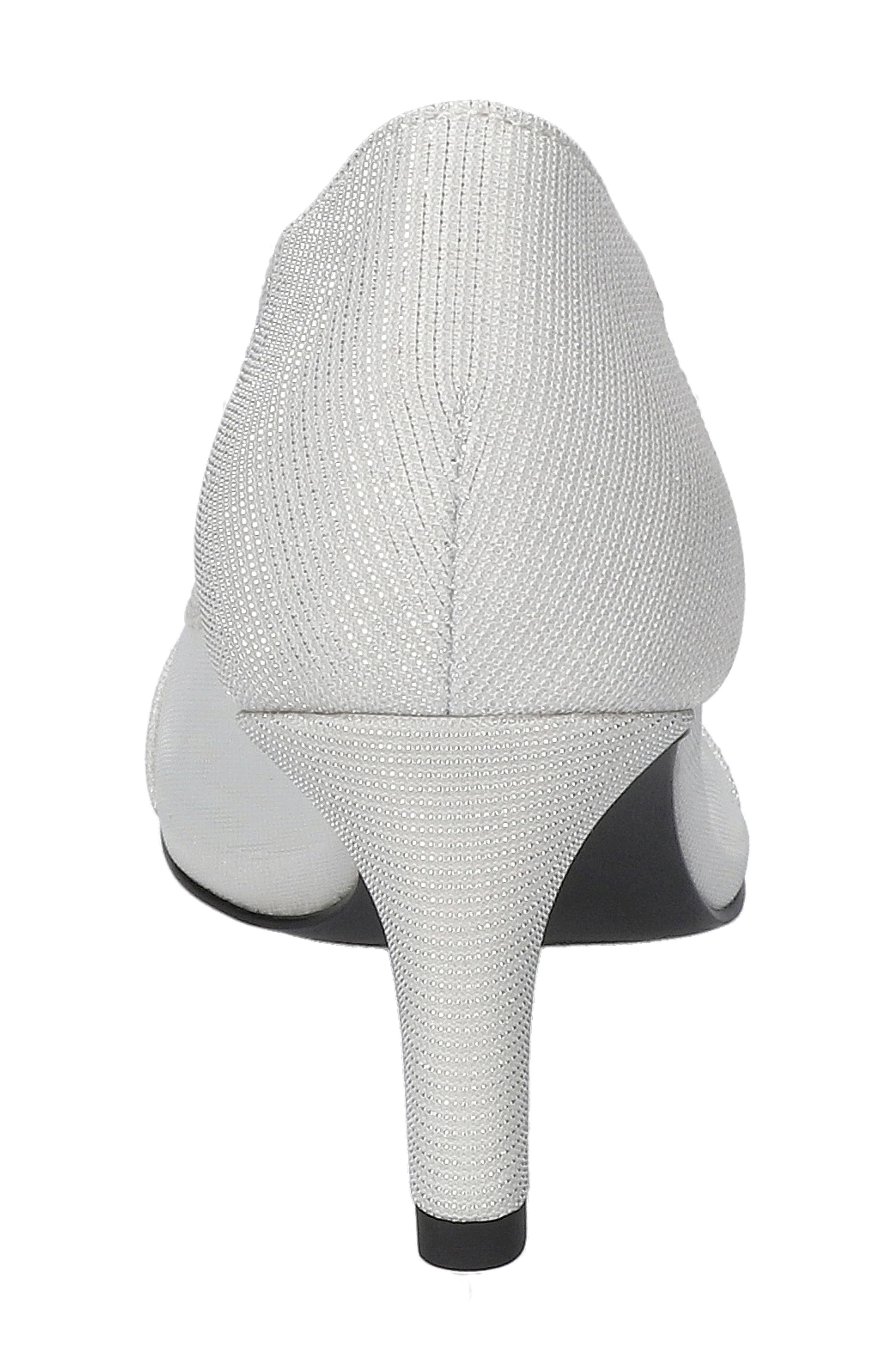 Picaboo Peep Toe Pump, Alternate, color, WHITE GLITTER/ MESH