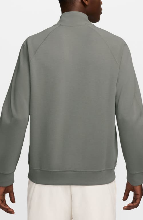 Nike Men's 24.7 Impossiblysoft Dri-fit 1/2-zip Top In Light Army/steel Green