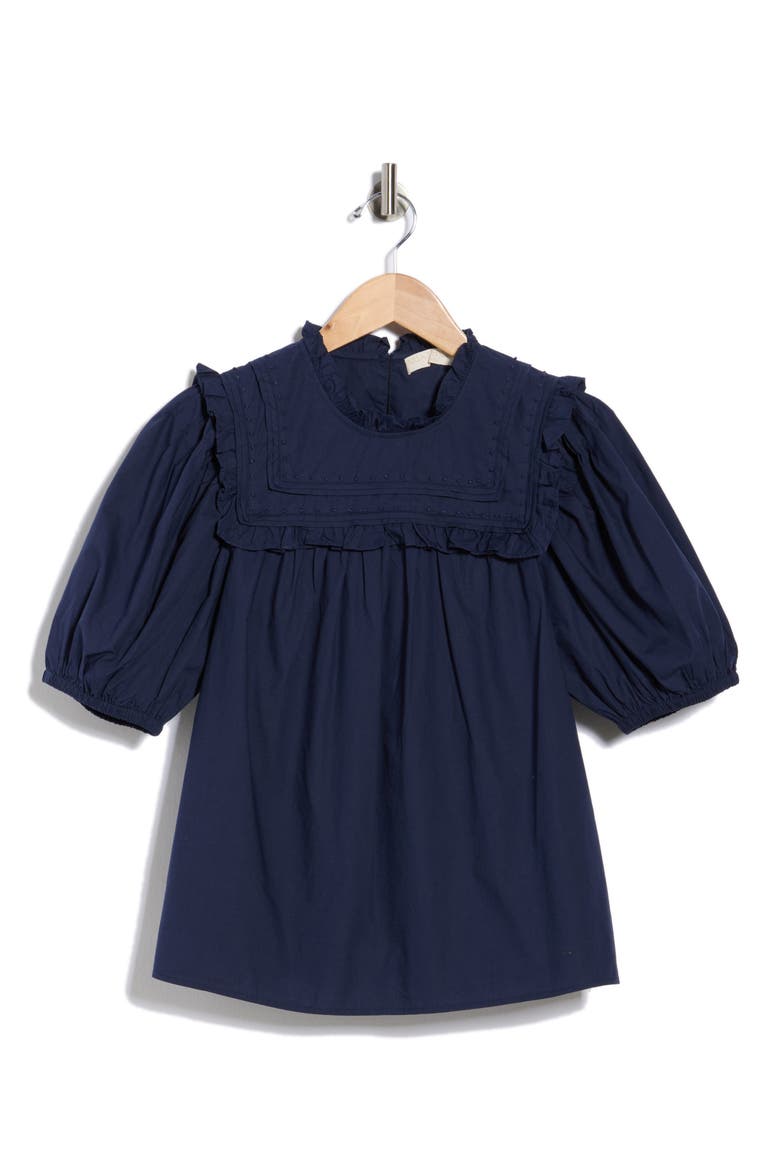 Adeline Puff Sleeve Top, Alternate, color, MIDNIGHT