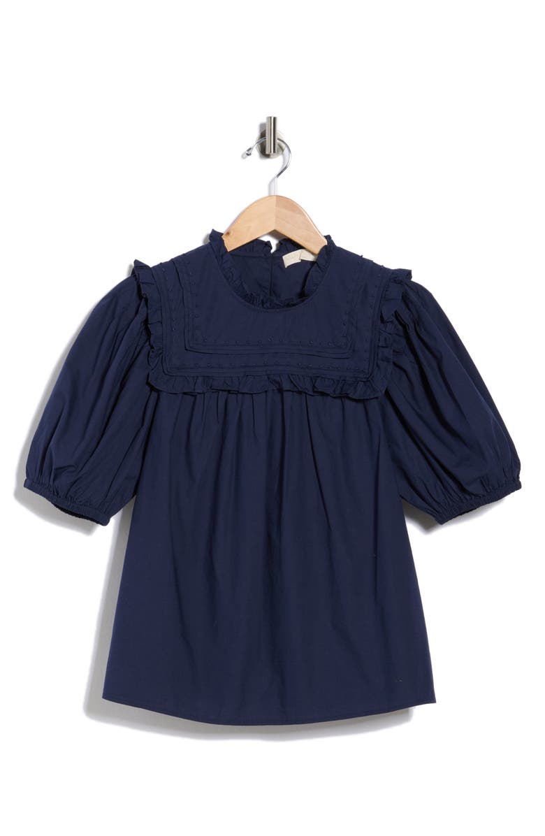 Ulla Johnson Adeline Puff Sleeve Top, Main, color, Midnight