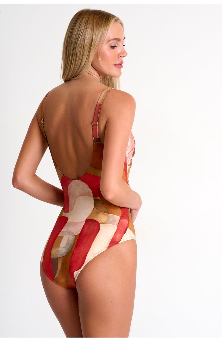 SHAN Classic Elegant One-Piece, Alternate, color, Print