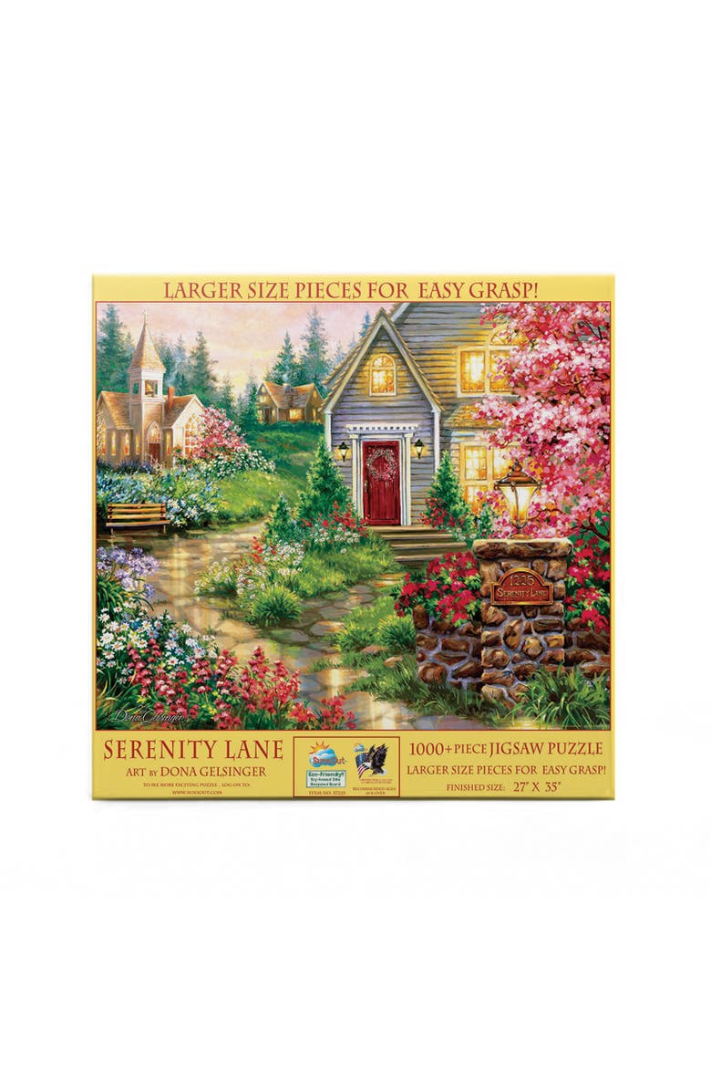 Sunsout Serenity Lane 1000 piece Jigsaw Puzzle for Adults Large Pieces, Alternate, color, Multicolor