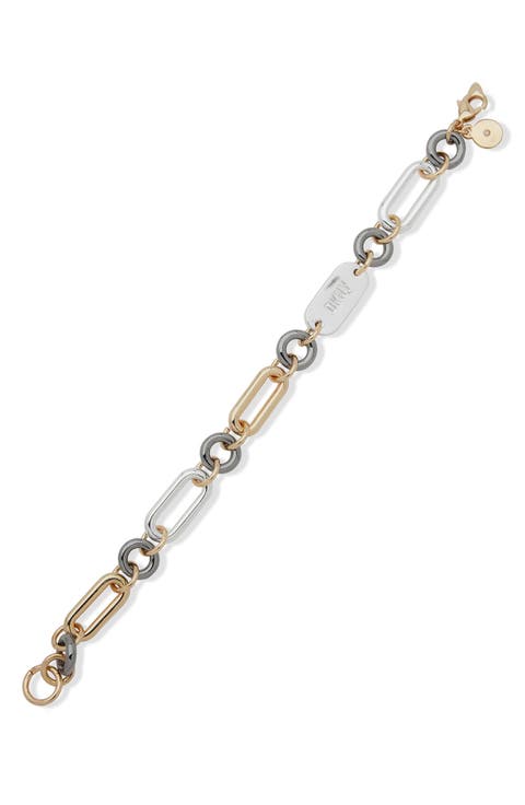 Jane Tri-Tone Chain Bracelet
