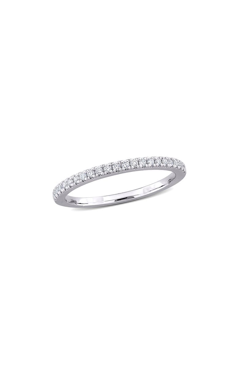 Created Forever 14K White Gold Lab Grown Diamond Band Ring, Main, color, 