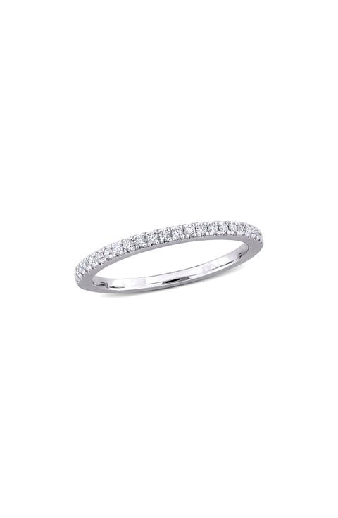 14K White Gold Lab Grown Diamond Band Ring