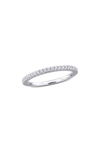 Created Forever 14k White Gold Lab Grown Diamond Band Ring In Metallic