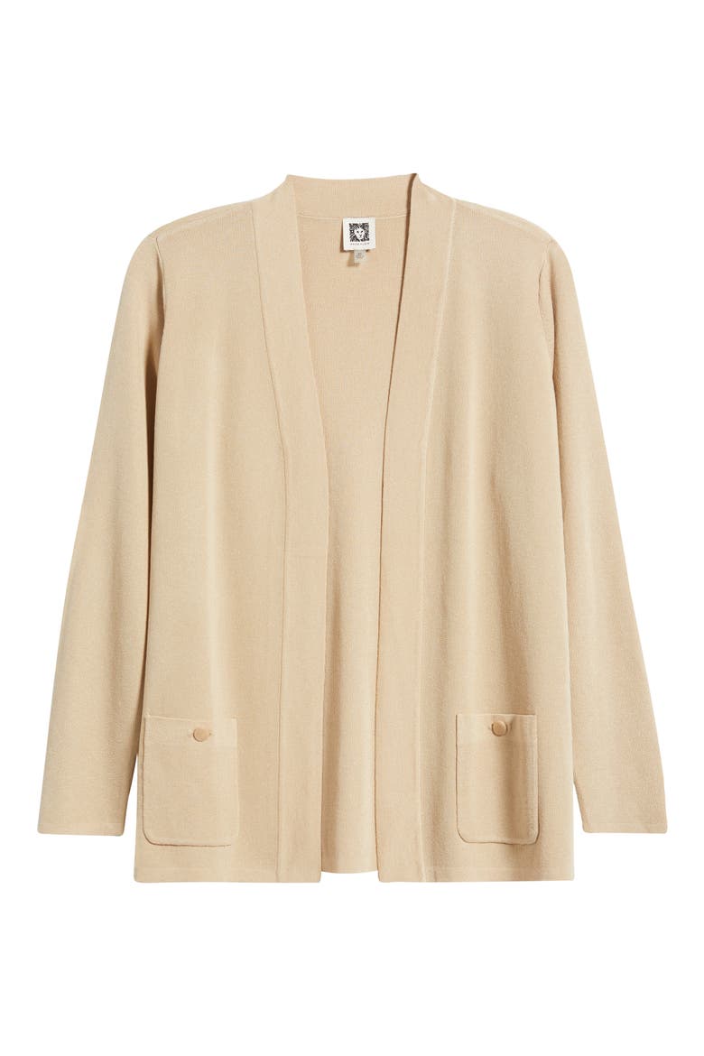 Malibu Open Front Cardigan, Alternate, color, LATTE