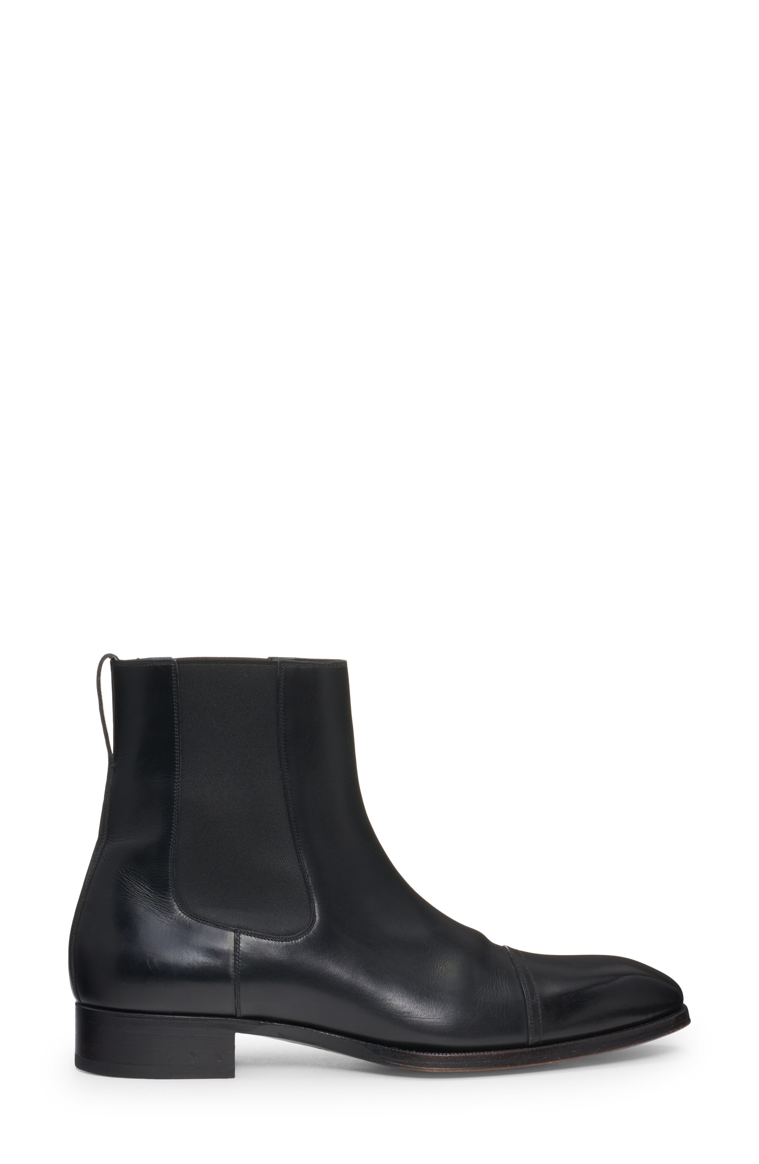 TOM FORD Elkan Cap Toe Chelsea Boot, Alternate, color, Black