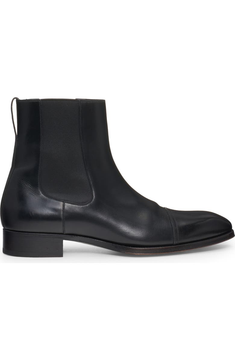 TOM FORD Elkan Cap Toe Chelsea Boot, Alternate, color, Black