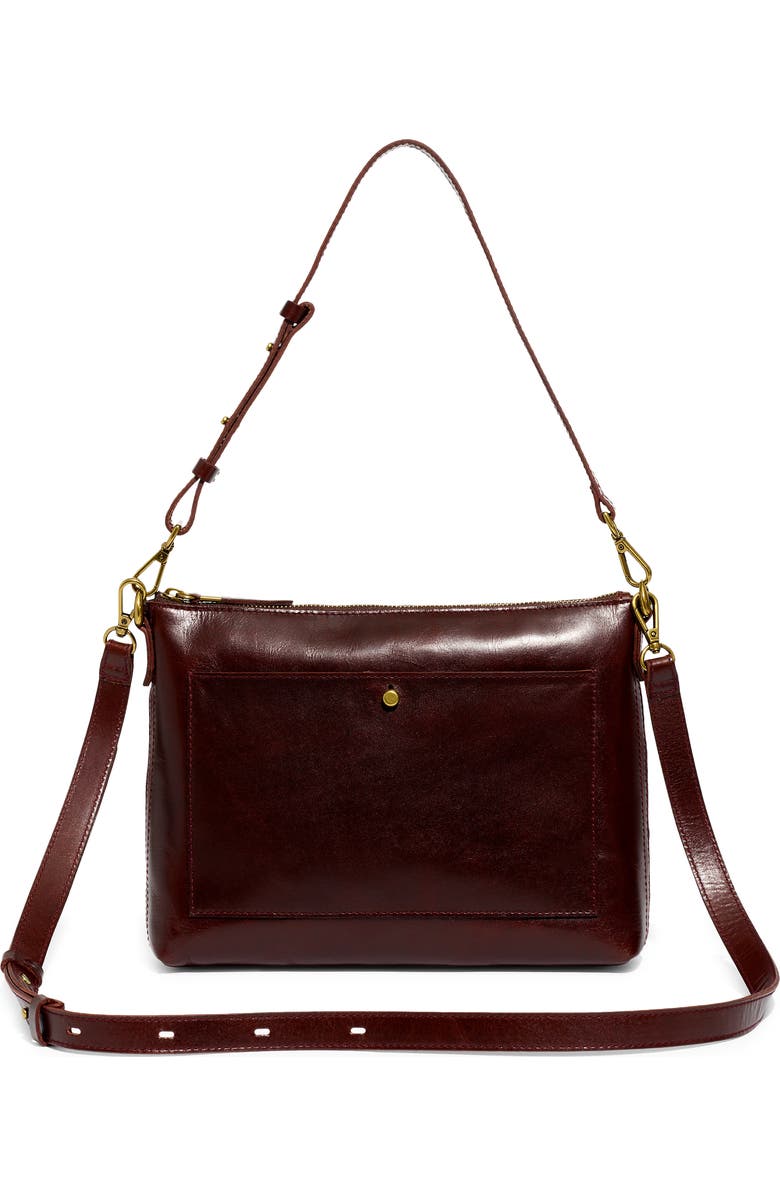 Madewell The Transport Shoulder Crossbody Bag: Box Leather Edition, Main, color,