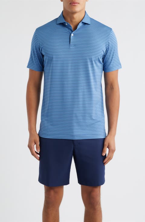 Bridge Stripe Performance Jersey Polo