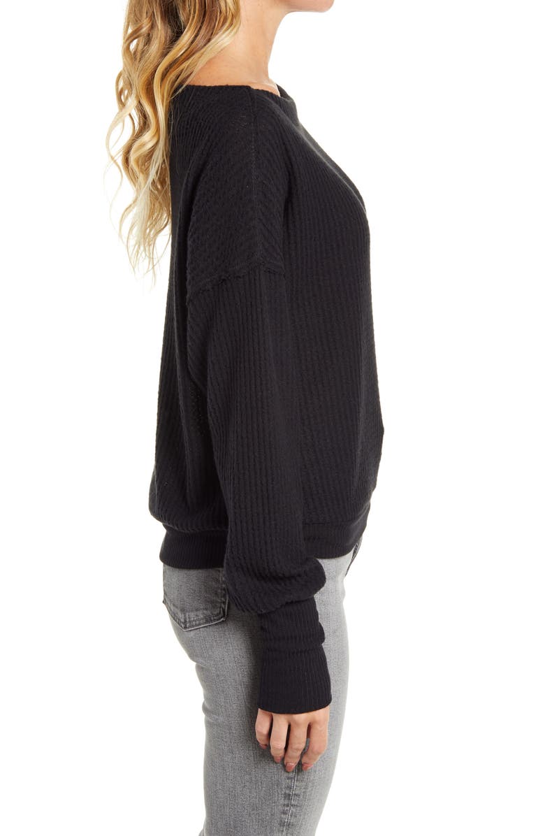 Treasure & Bond Off the Shoulder Thermal Knit Top, Alternate, color,