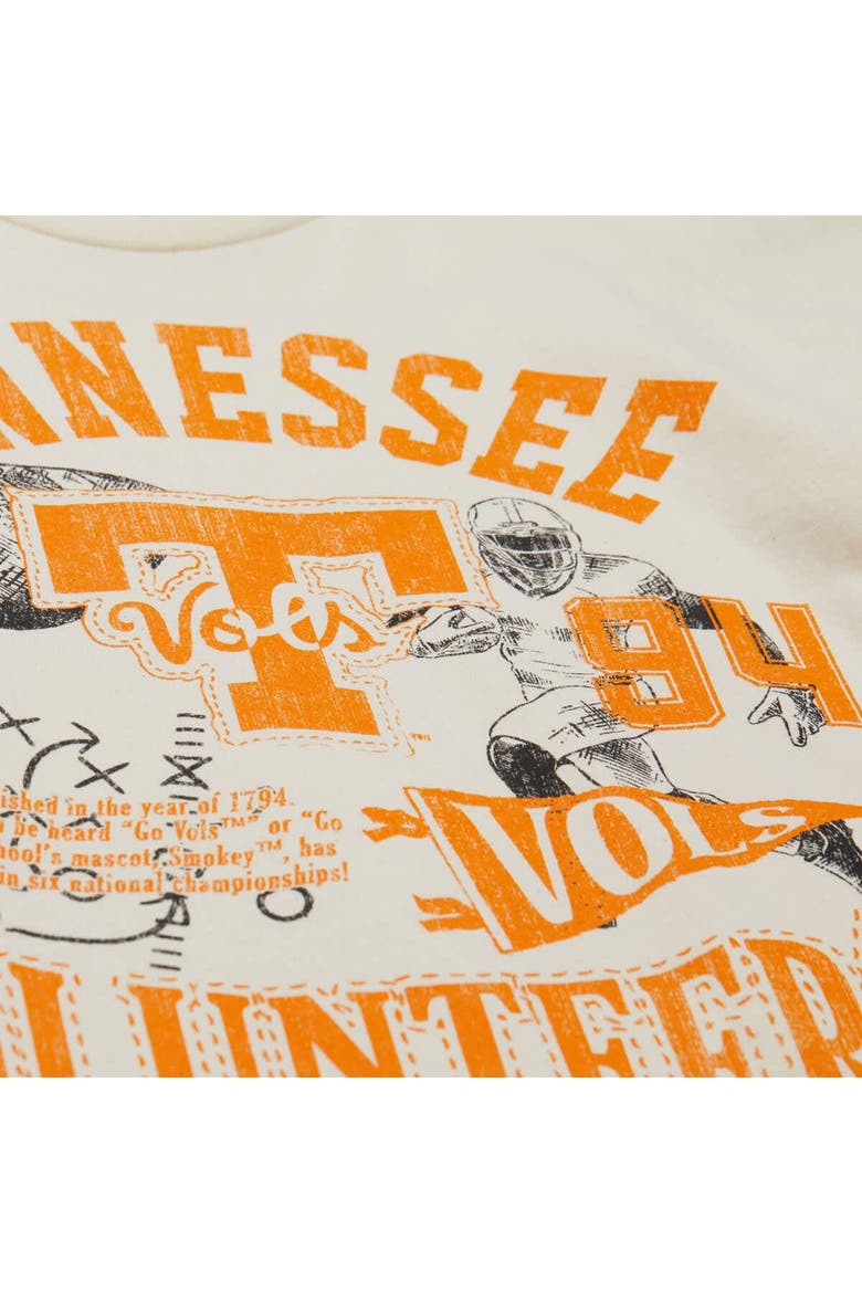 Men's Mitchell & Ness  Cream Tennessee Volunteers Heritage Scholar T-Shirt, Alternate, color, Cream