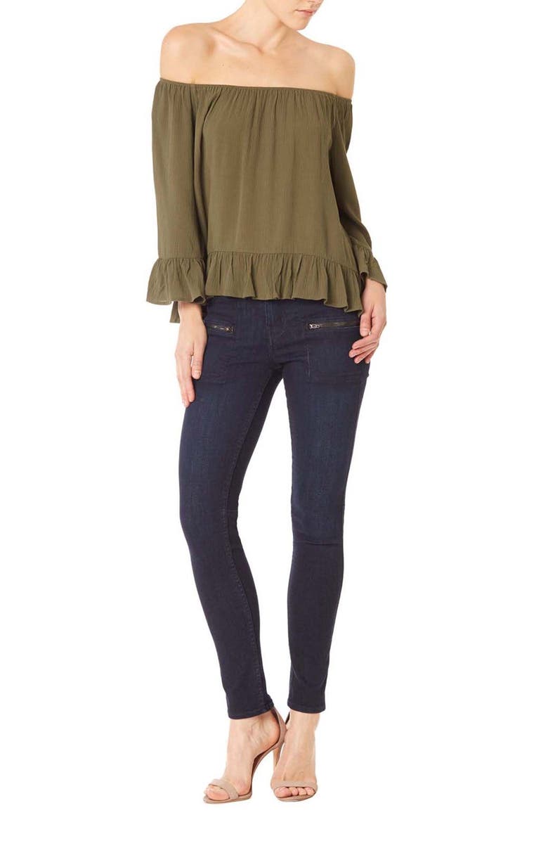 Sanctuary 'Julia' Ruffled Peasant Top, Alternate, color,