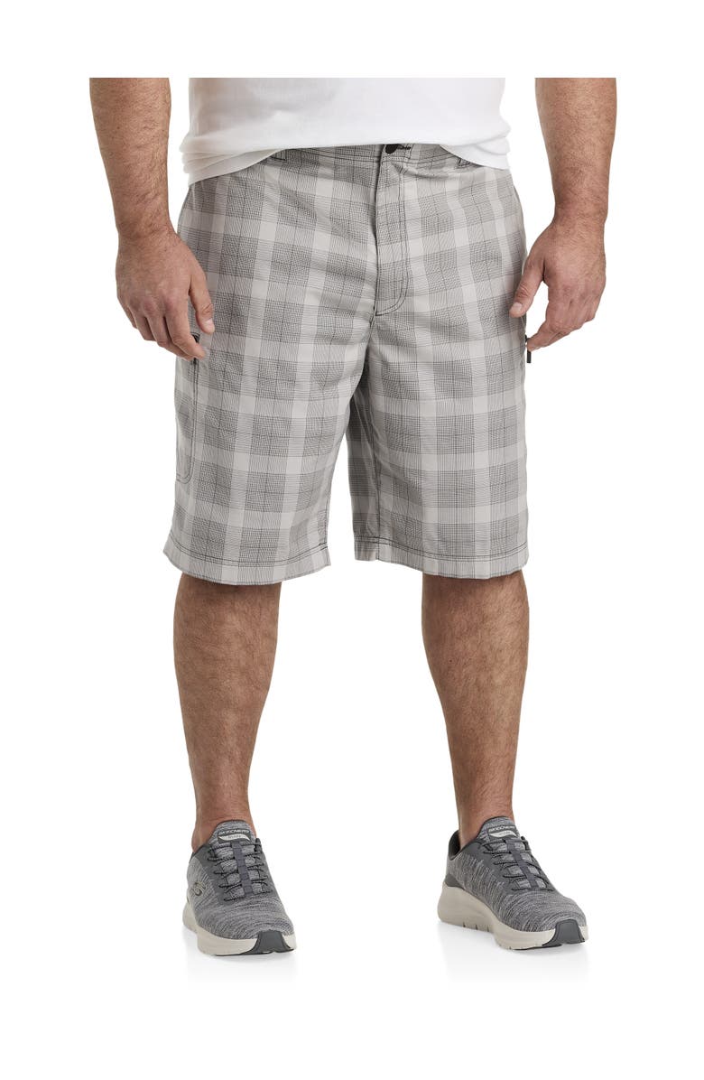 True Nation by DXL Big & Tall Everyday Flex Cargo Shorts, Main, color, Castlerock