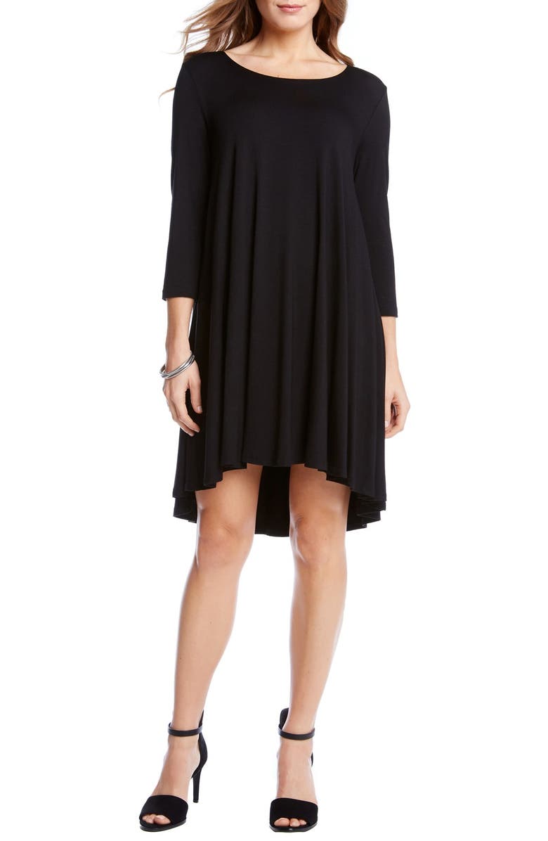 Karen Kane 'Maggie' Three Quarter Sleeve Trapeze Dress, Alternate, color, 