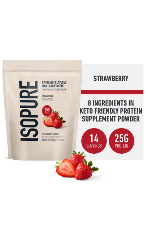 Low Carb High Protein Strawberry Whey Isolate Powder