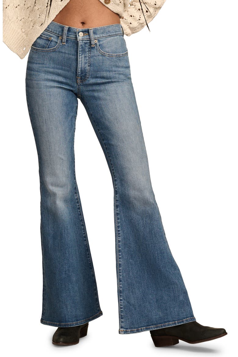 Stevie High Waist Flare Jeans, Main, color, SOMETHING SWEET