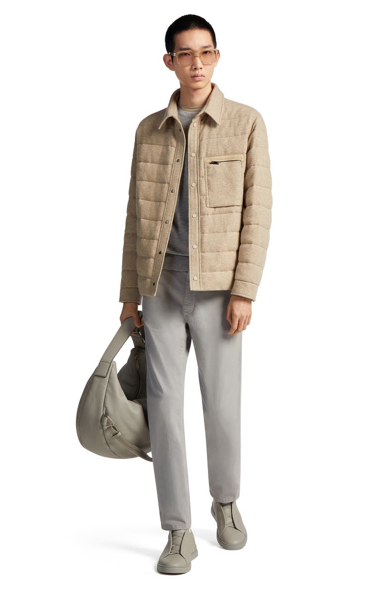 ZEGNA City Fit Stretch Cotton Pants, Alternate, color,