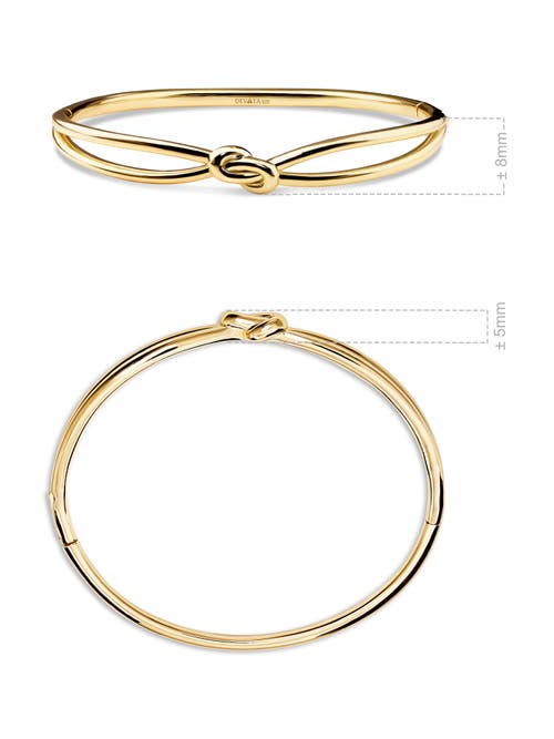 Devata Love Knot Bangle Bracelet In Gold
