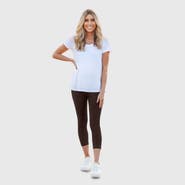 CITY THREADS Women's Soft 100% Cotton Everyday Wear Capri Leggings