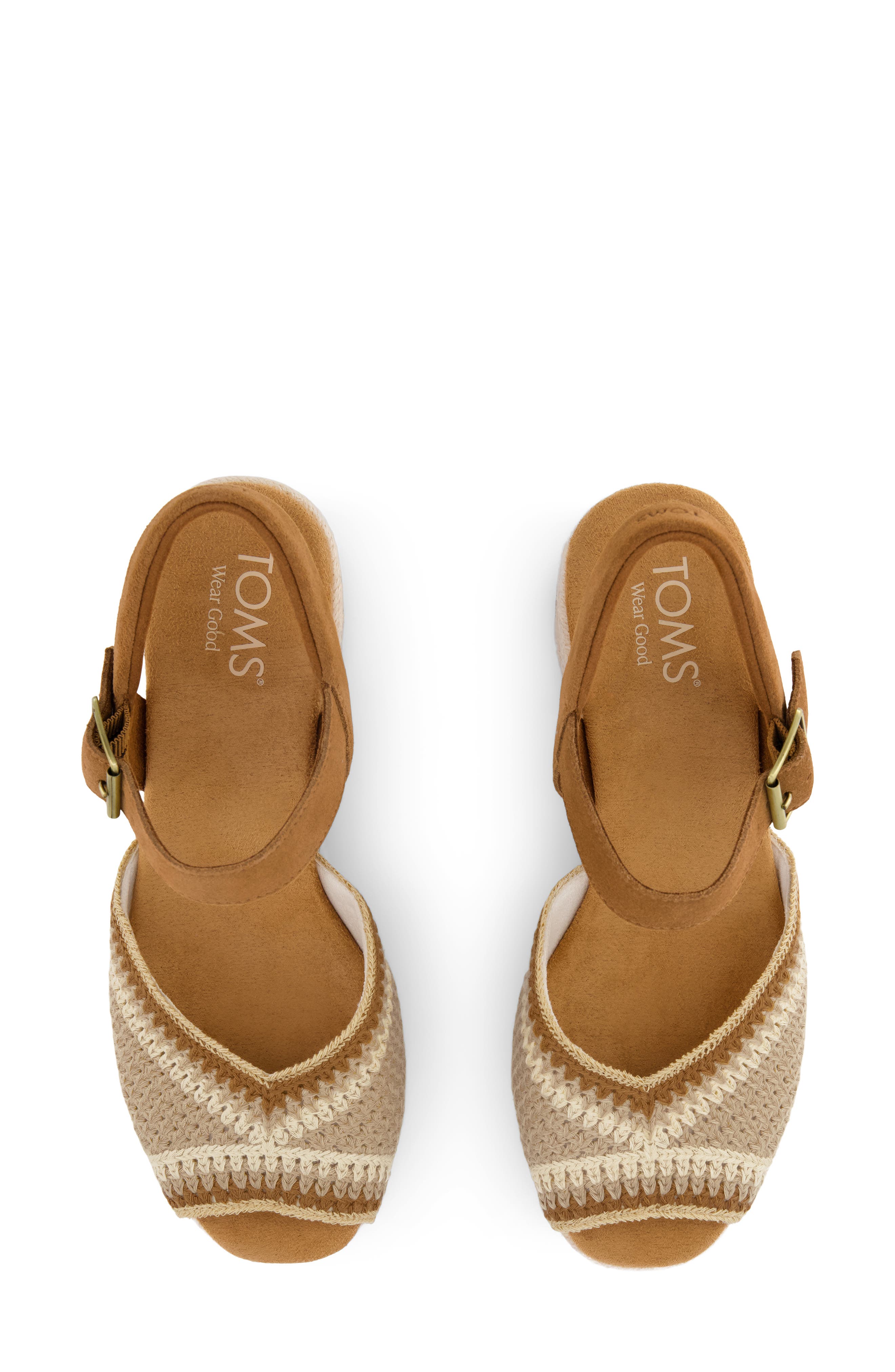 Isla Peep Toe Sandal, Alternate, color, DARK BEIGE