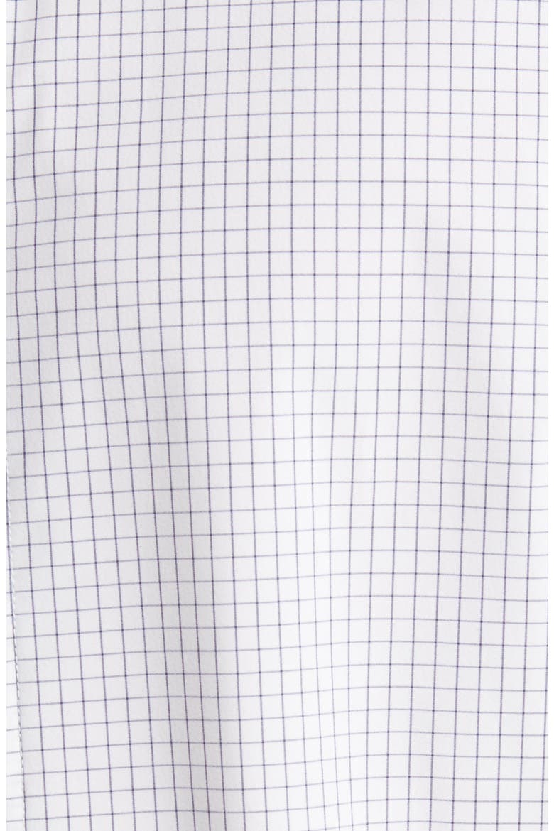 Men's Leeward Trim Fit Tattersall Button-Up Shirt, Alternate, color, WHITE