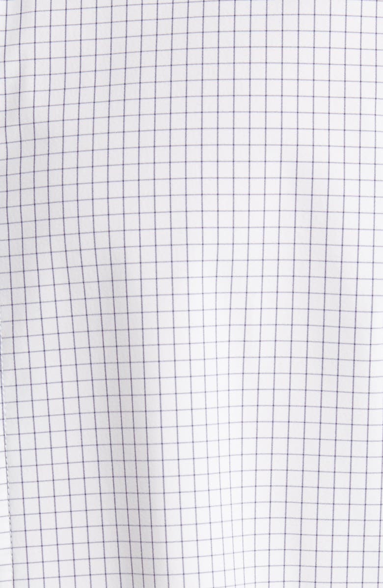 Mizzen+Main Men's Leeward Trim Fit Tattersall Button-Up Shirt, Alternate, color, White Navy Mini Grid