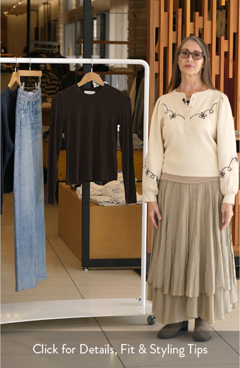 The Rib Crewneck Top, sales video thumbnail