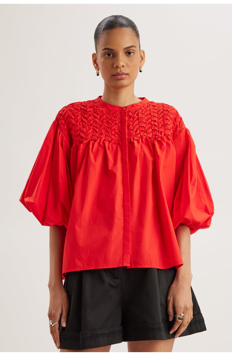 Merlette Meadow Top, Alternate, color, Cherry