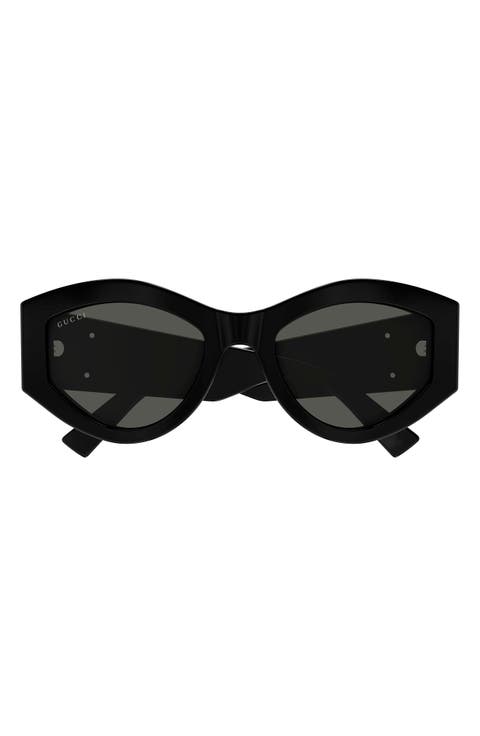 53mm Geometric Sunglasses