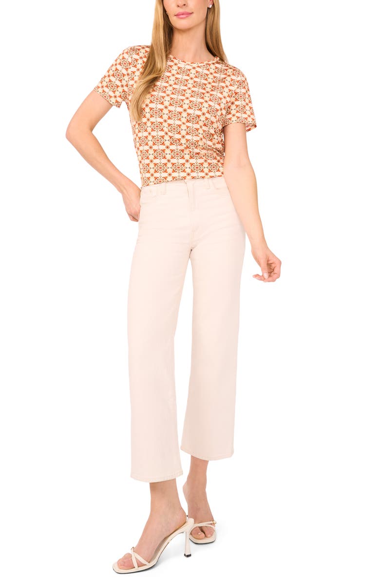 Ted Baker Florentine Print T-Shirt, Alternate, color, Spicy Orange