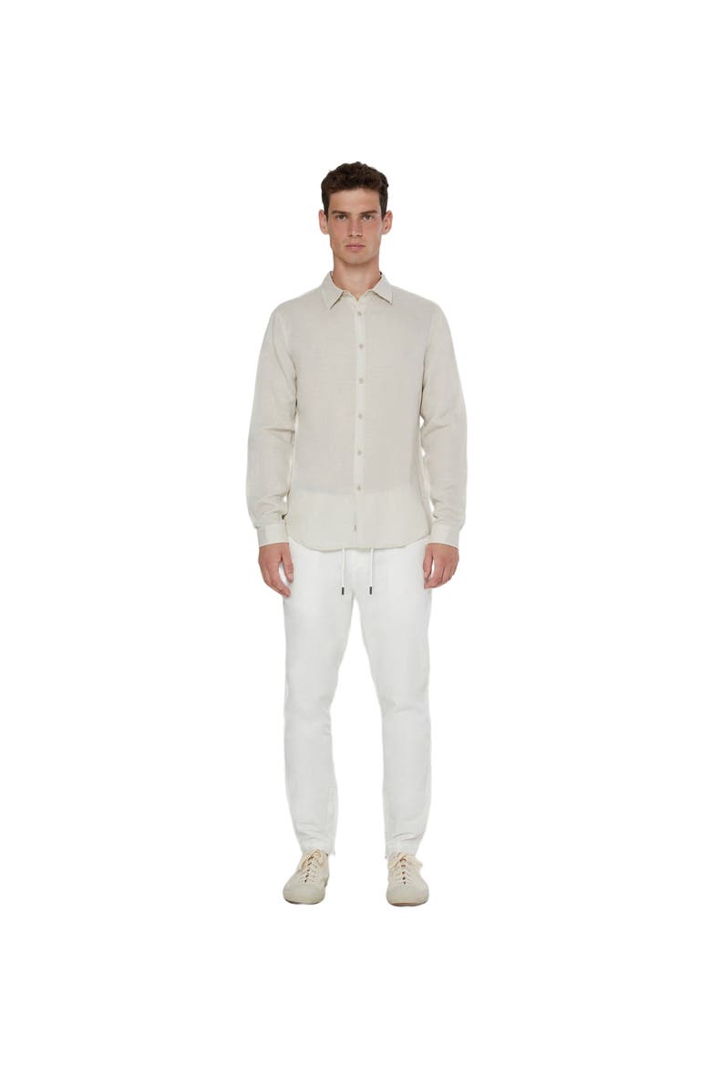 Air Linen Long Sleeve Shirt, Main, color, STONE