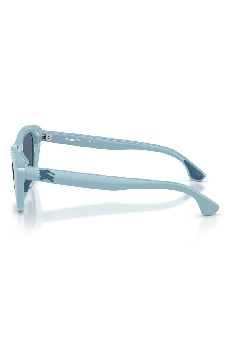 Burberry Kids' 49mm Small Cat Eye Sunglasses, Alternate, color, Light Blue / Dark Blue