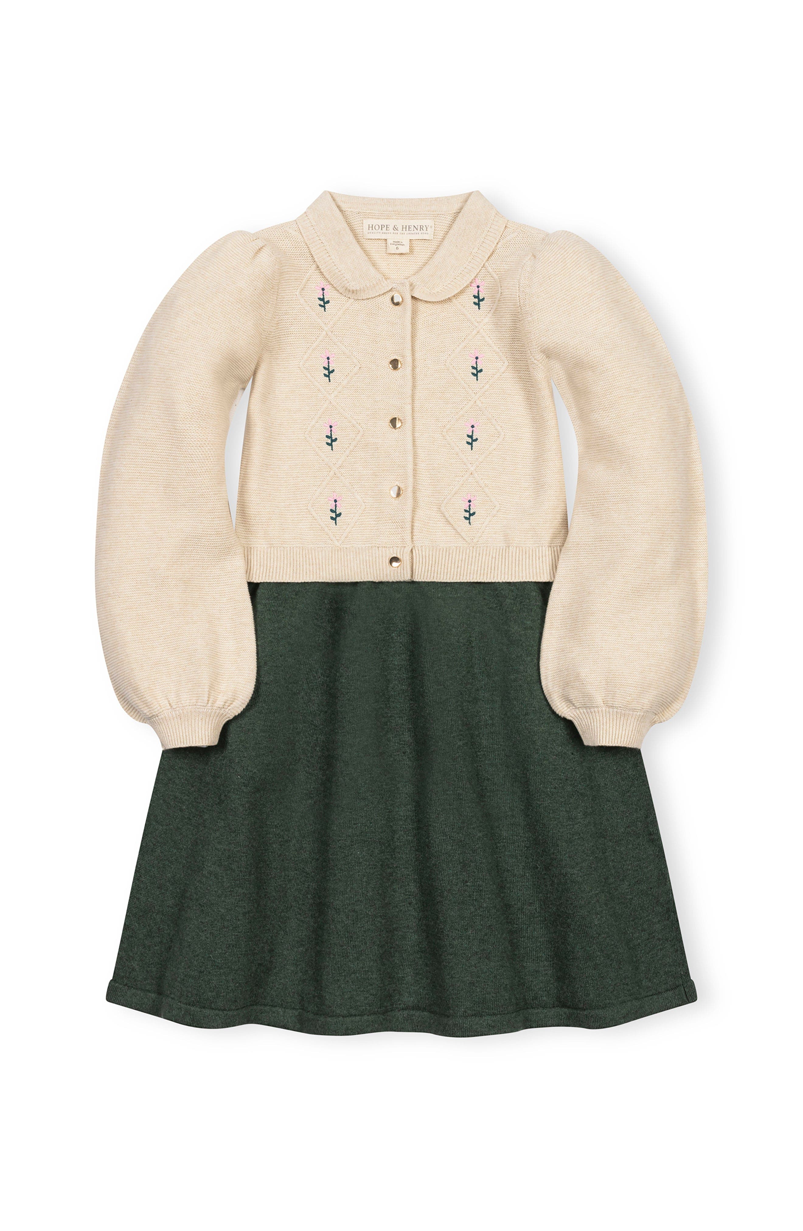 selected Ivory and Dark Green Heather