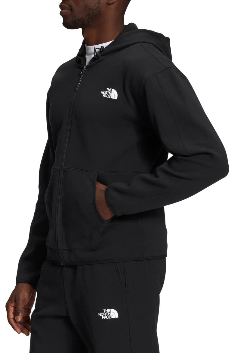Tech Zip Hoodie Jacket, Alternate, color, BLACK