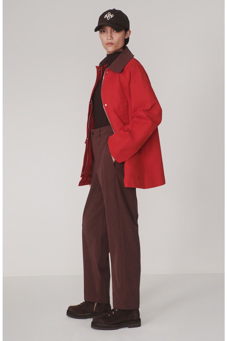Rylan Mid Length Jacket, Alternate, color, WASHED RED