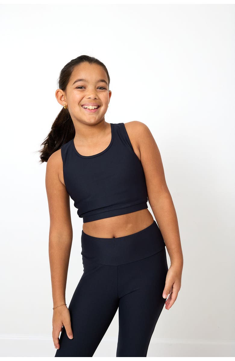 Courtside Kids Crop Top, Alternate, color, Black