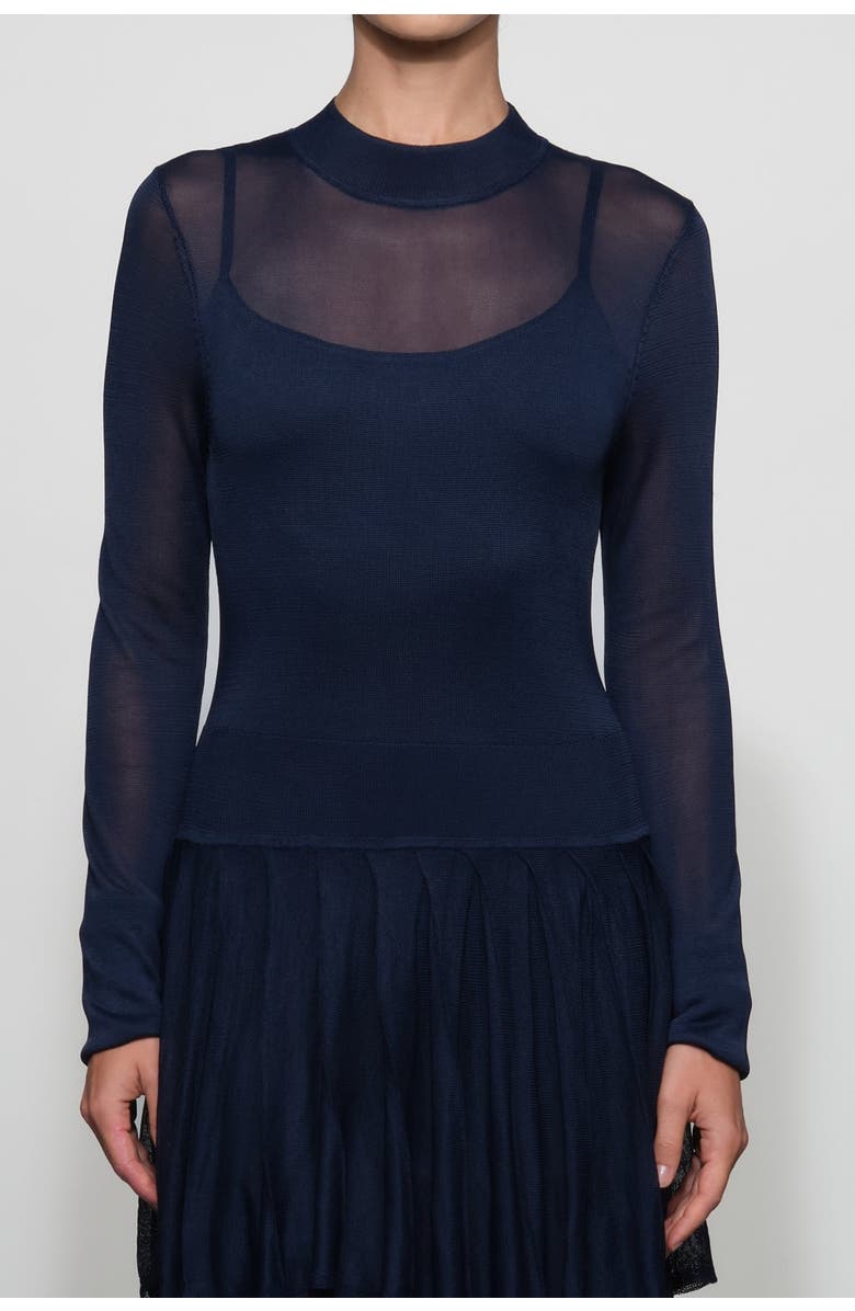 Et Ochs Anslie Knit Midi Dress, Alternate, color, Midnight