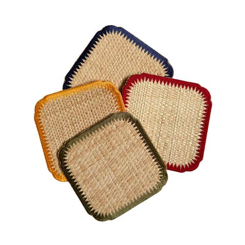 Buriti Stitch Coasters - Set of 4