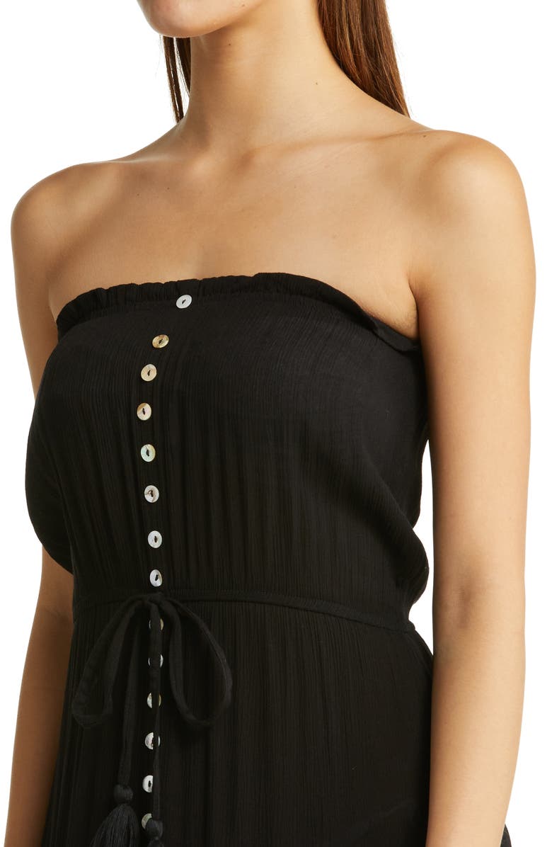 Elan Strapless Maxi Cover-Up Dress, Alternate, color, 