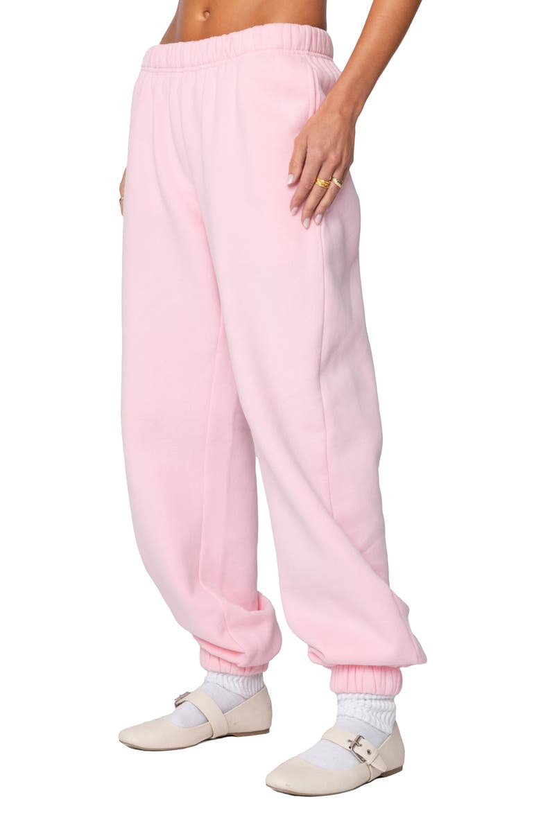 EDIKTED Clark Oversize Sweatpants, Alternate, color, Light-Pink