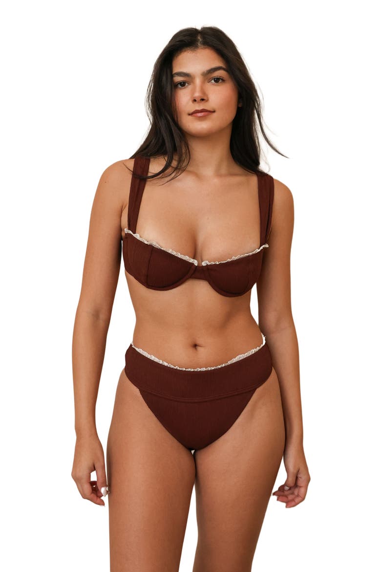 Sydney Cheeky Bikini Bottom, Alternate, color, Terra
