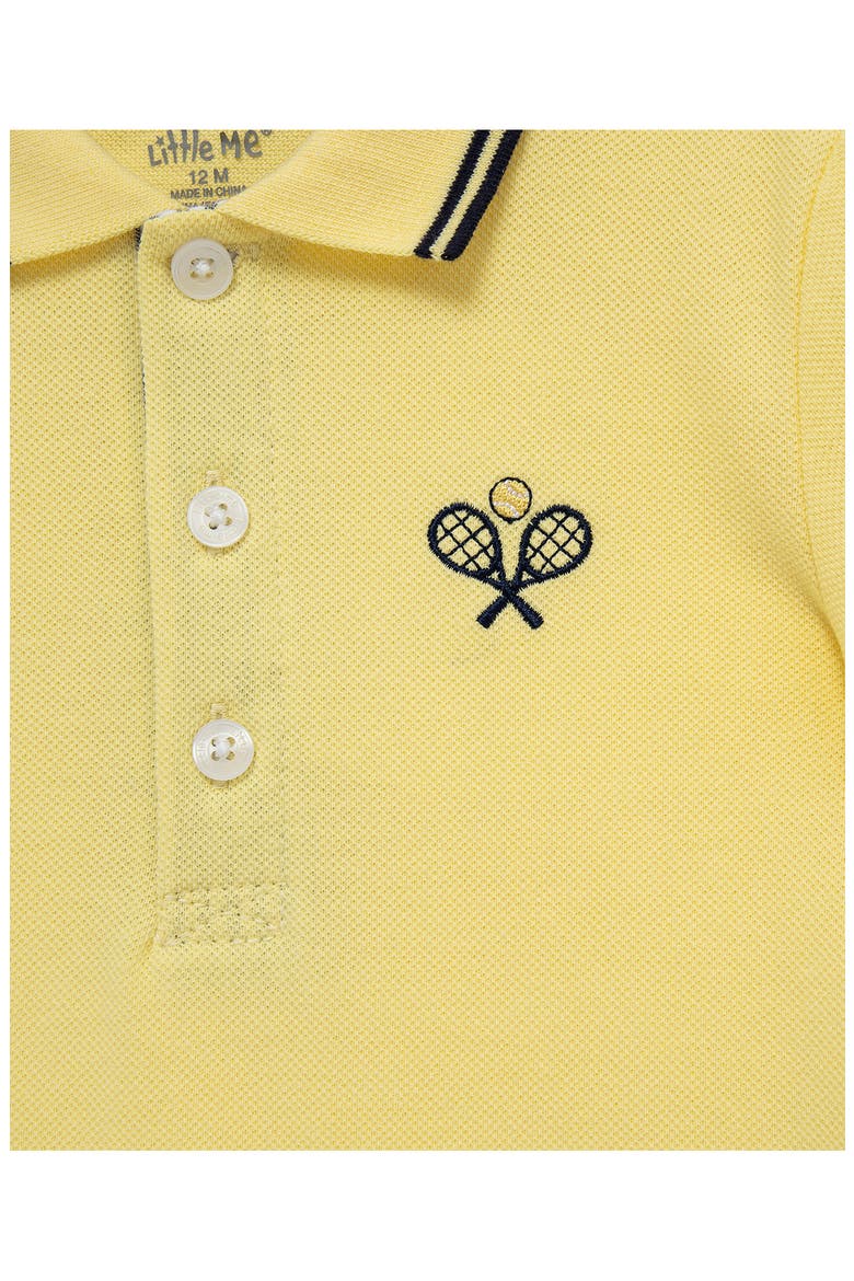 Tennis Polo & Shorts Set, Alternate, color, YELLOW