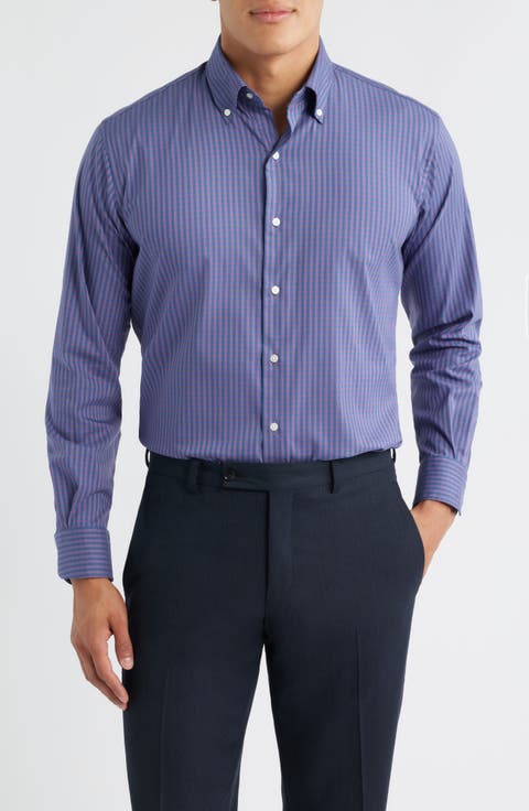 Crown Light Plaid Button-Down Shirt