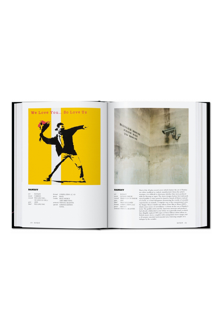Art Record Covers 45th Edition Book, Alternate, color, Black