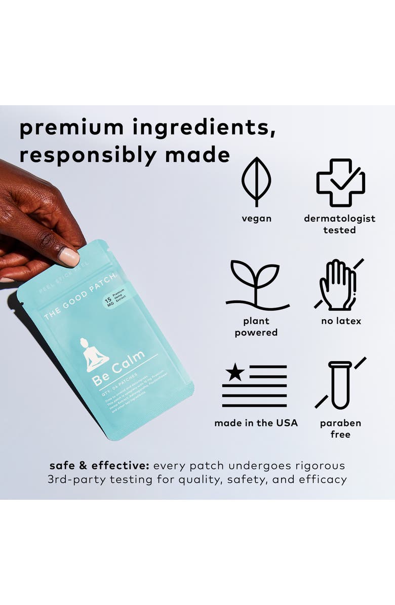 The Good Patch Be Calm Wellness Patch, Alternate, color, NO COLOR