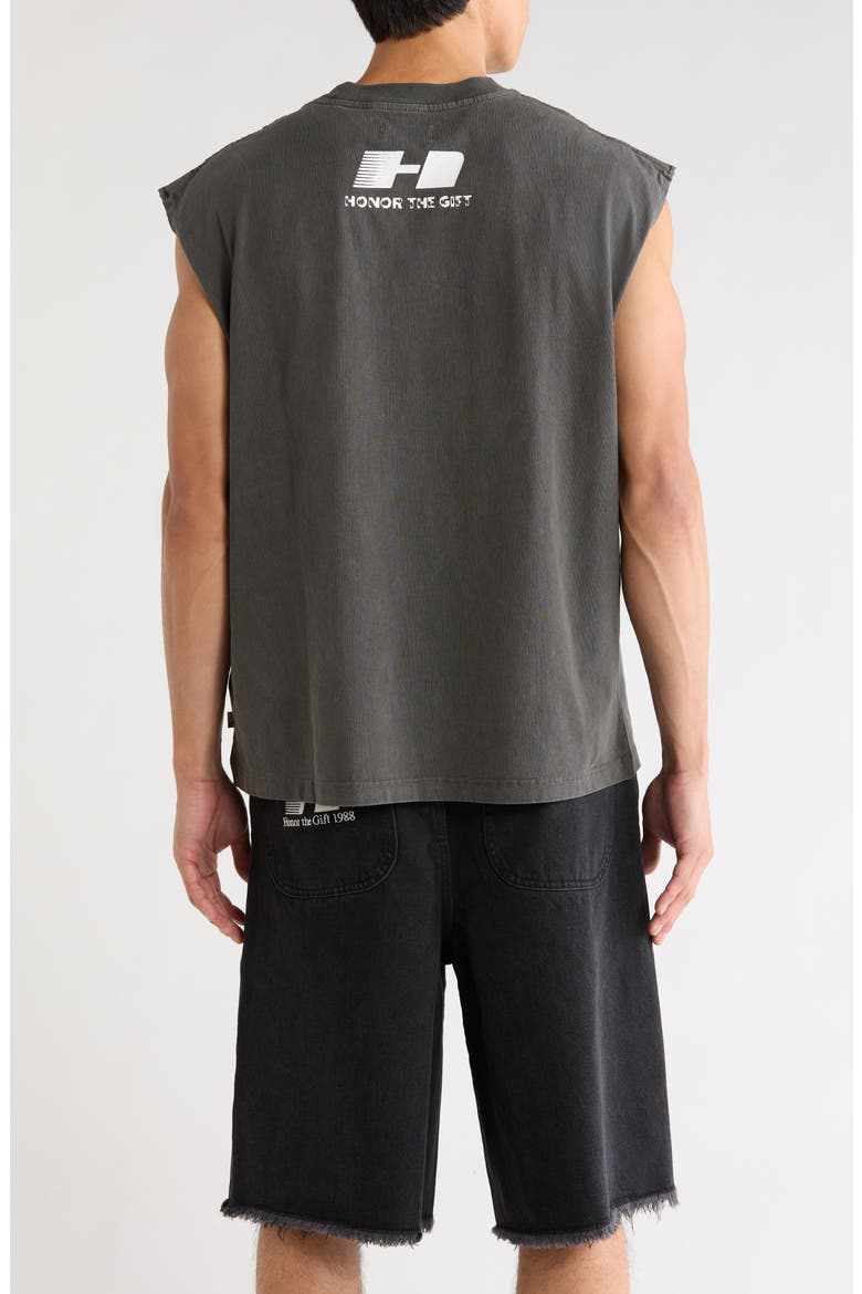 Do the Work Graphic Cotton Tank, Alternate, color, BLACK